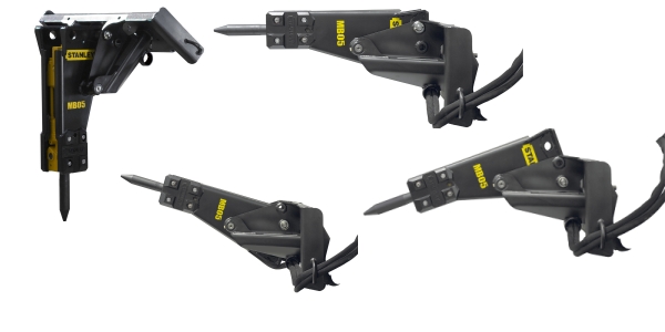 Гідромолот з 4-х позиційним кронштейном для міні-завантажувача MB05 (Stanley) Гідромолот з 4-х позиційним кронштейном для міні-завантажувача MB05 (Stanley) - Зображення 2