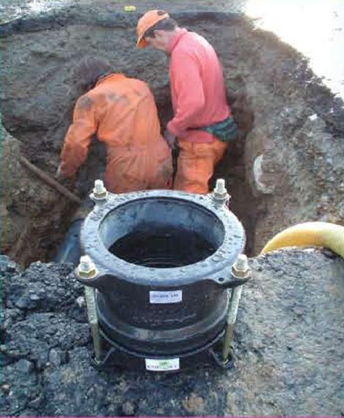 Муфтові з'єднання з допустимою різницею у зовнішньому діаметрі труб 50 мм (Nova Siria) Муфтові з'єднання з допустимою різницею у зовнішньому діаметрі труб 50 мм (Nova Siria) - Зображення 8