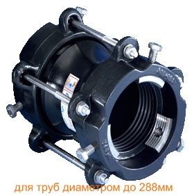 Муфтові з'єднання з механічним блокуванням кінців труб (Nova Siria) Муфтові з'єднання з механічним блокуванням кінців труб (Nova Siria) - Зображення 2