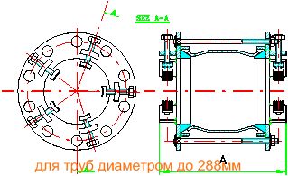 Муфтові з'єднання з механічним блокуванням кінців труб (Nova Siria) Муфтові з'єднання з механічним блокуванням кінців труб (Nova Siria) - Зображення 6