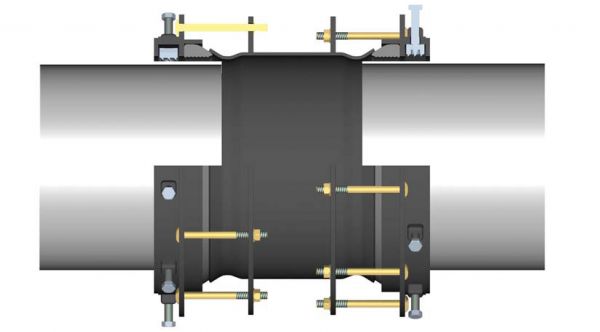 Муфтові з'єднання з механічним блокуванням кінців труб (Nova Siria) Муфтові з'єднання з механічним блокуванням кінців труб (Nova Siria) - Зображення 4