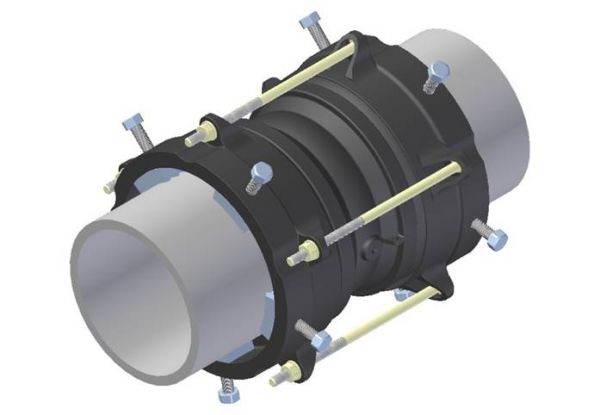 Муфтові з'єднання з механічним блокуванням кінців труб (Nova Siria) Муфтові з'єднання з механічним блокуванням кінців труб (Nova Siria) - Зображення 3