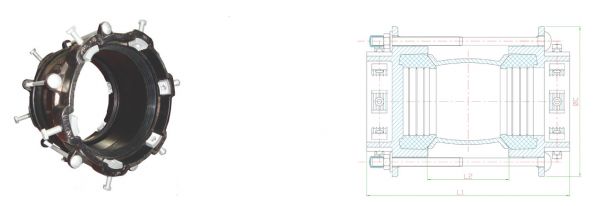 Міцні муфтові з'єднання Smart Joint з механічним блокуванням кінців труб (Nova Siria) Міцні муфтові з'єднання Smart Joint з механічним блокуванням кінців труб (Nova Siria) - Зображення 2