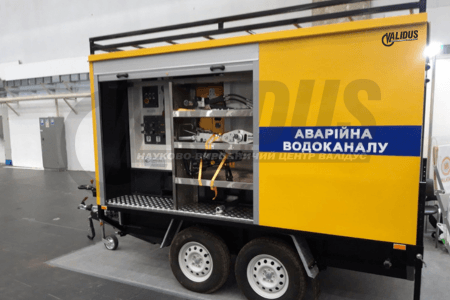обладнання причепу майстерні для водоканалів та тепломереж